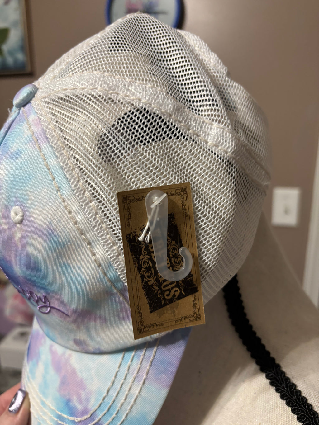 Be happy blue ballcap